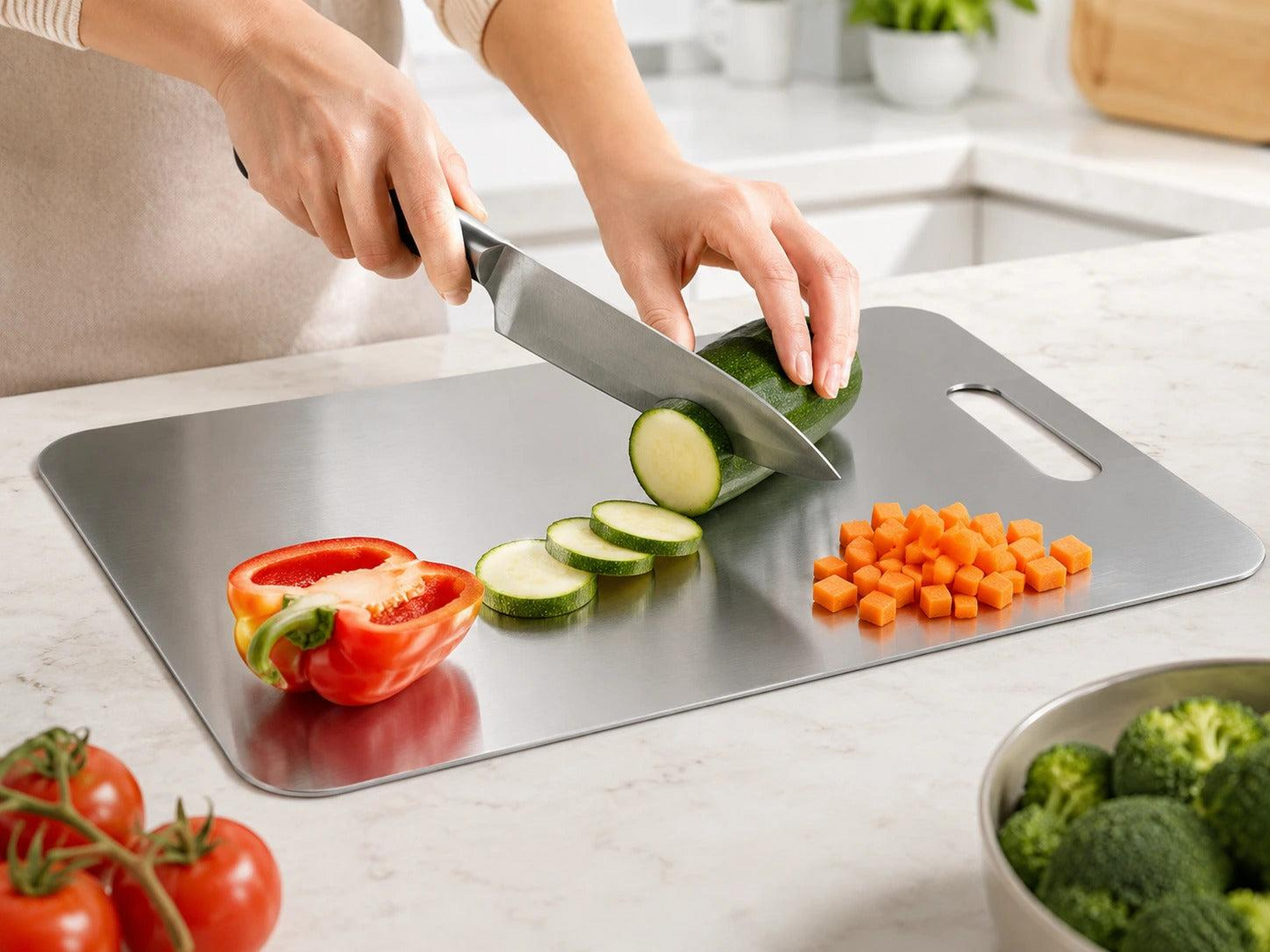 Premium Stainless Steel Chopping Board